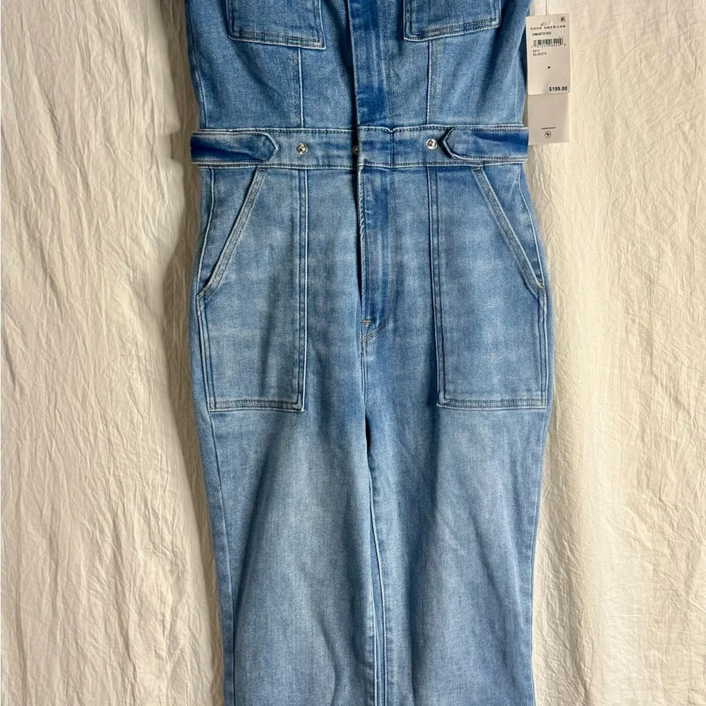 Good American Denim Utility Jumpsuit NWT Size M $199 - Picture 8 of 9